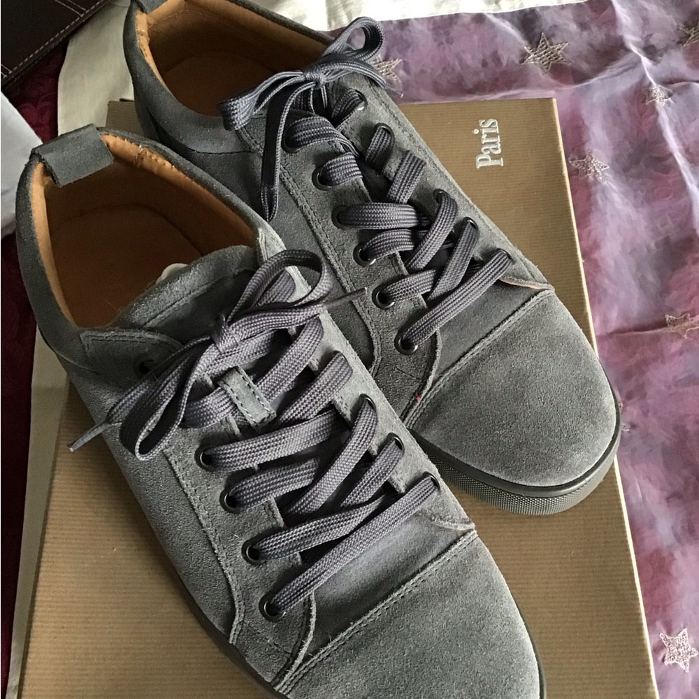 Men's Christian Louboutin Leather Sneakers
